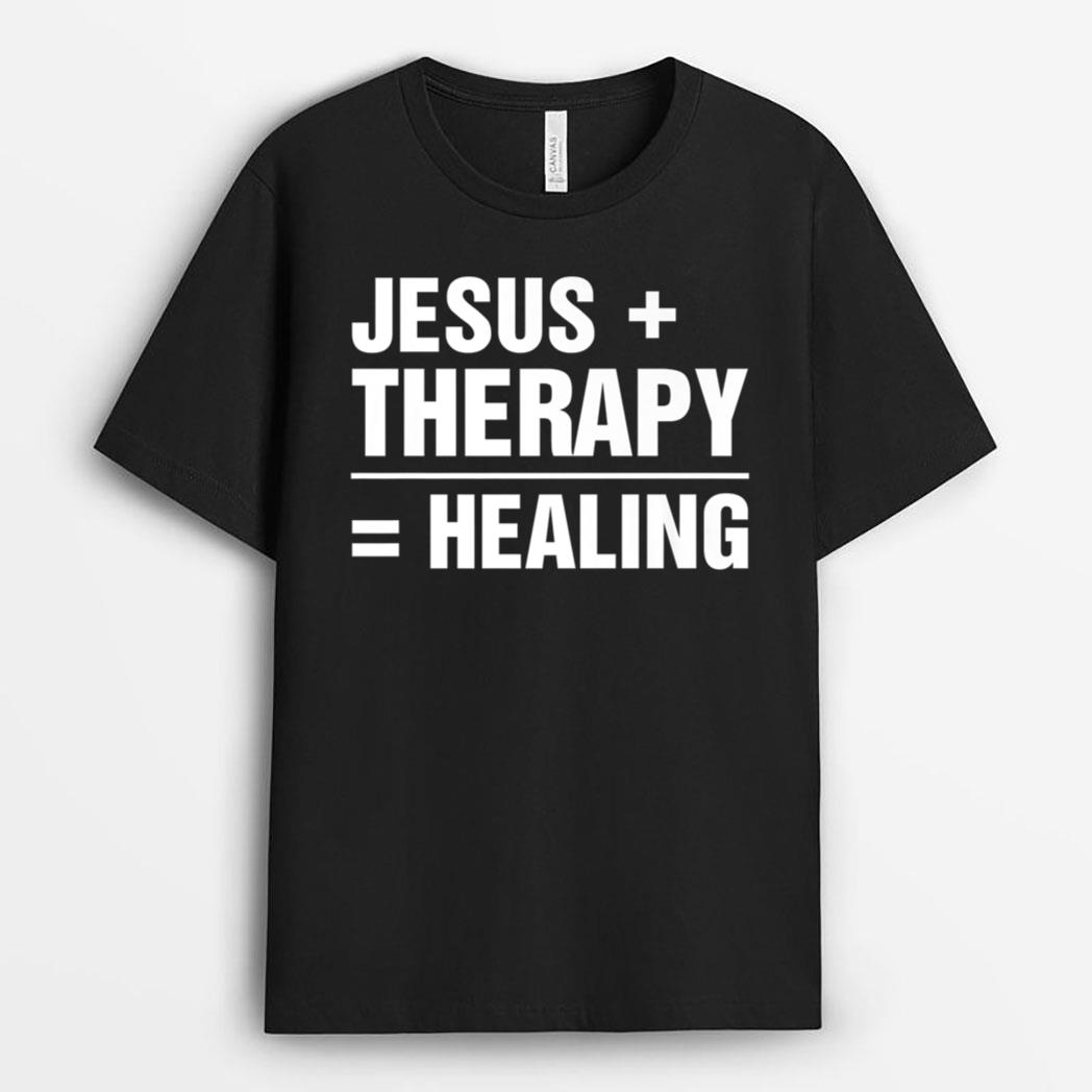 Jesus And Therapy Is Healing Premium T-Shirt