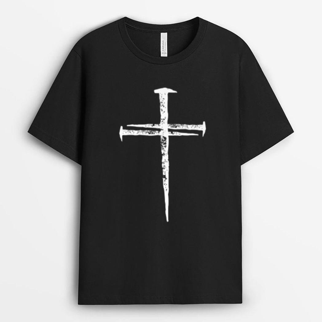 Jesus Cross Three Nails Christian Vintage T-Shirt