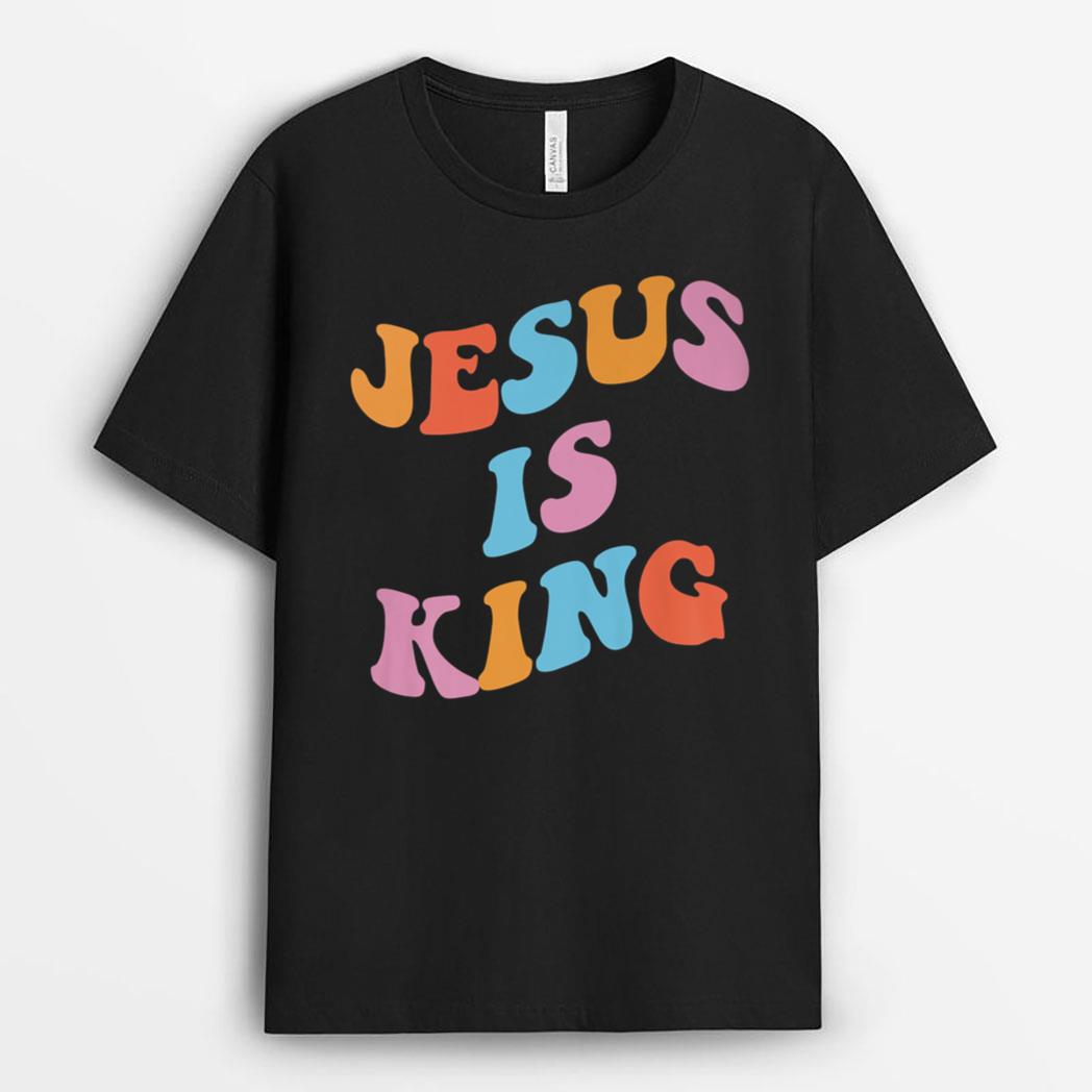 Jesus is king Christian aesthetic on back T-Shirt