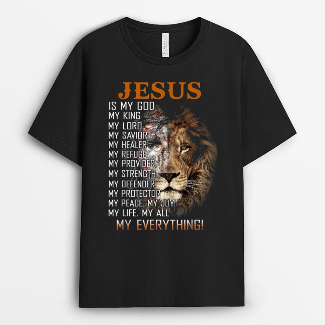 Jesus Is My God, King, Lord, Savior, Healer, Refuge,Provider T-Shirt