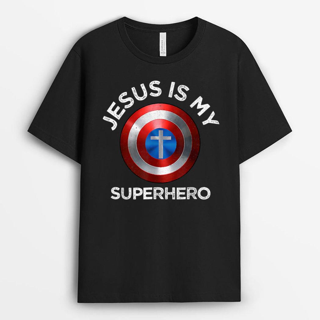 Jesus Is My Superhero Comic Book Christian Christmas T-Shirt