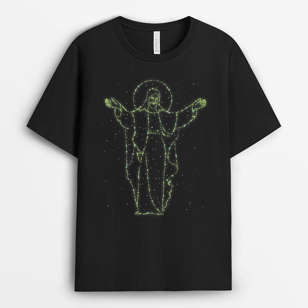 Jesus stars lined up love god T-Shirt