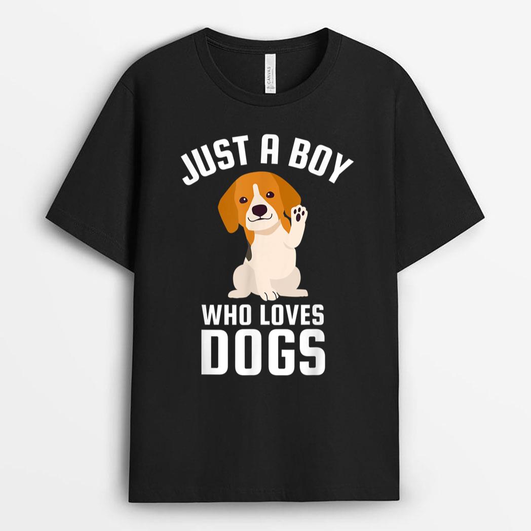 Just A Boy Who Loves Dogs T-Shirt