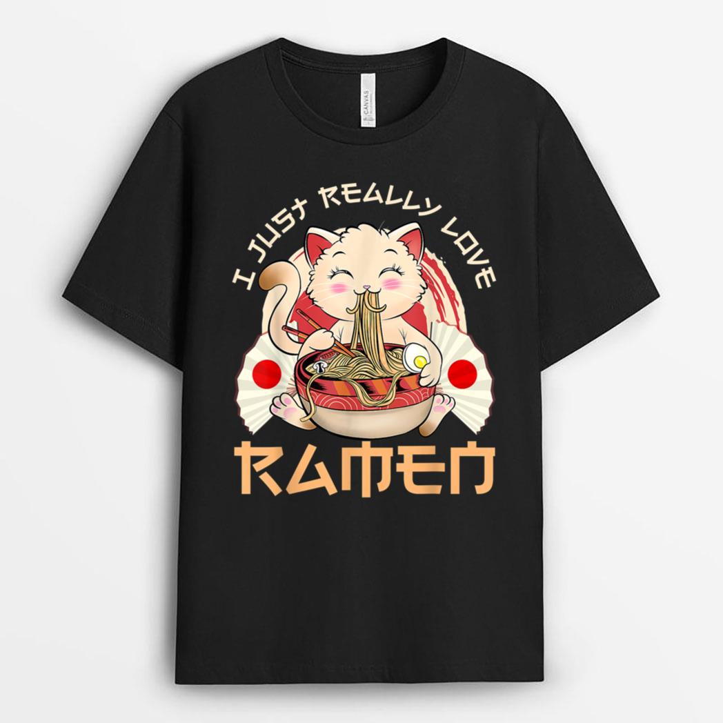 Kawaii Cat Otaku Japanese Sushi Gift Girls Official nager T-Shirt