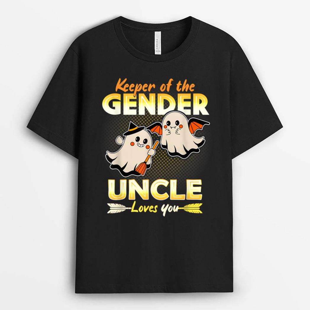 Keeper Of The Gender Uncle Loves You Reveal Halloween T-Shirt