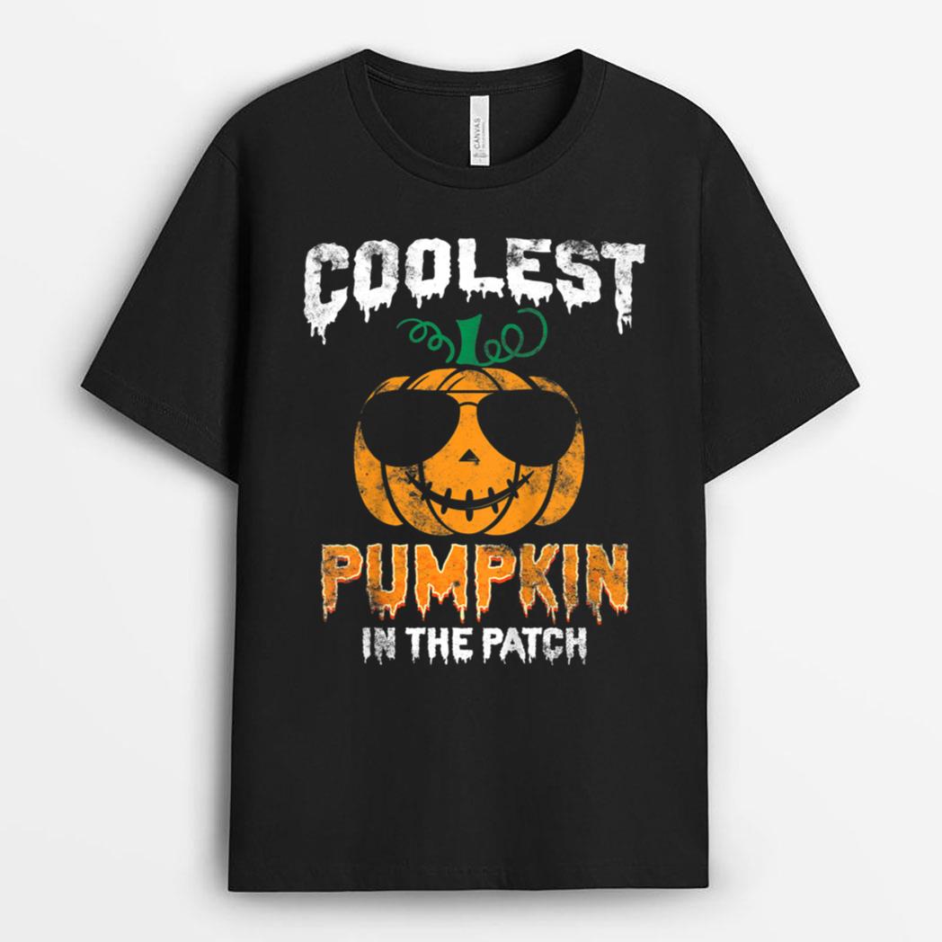 Kids Coolest Pumpkin In The Patch Halloween T-Shirt