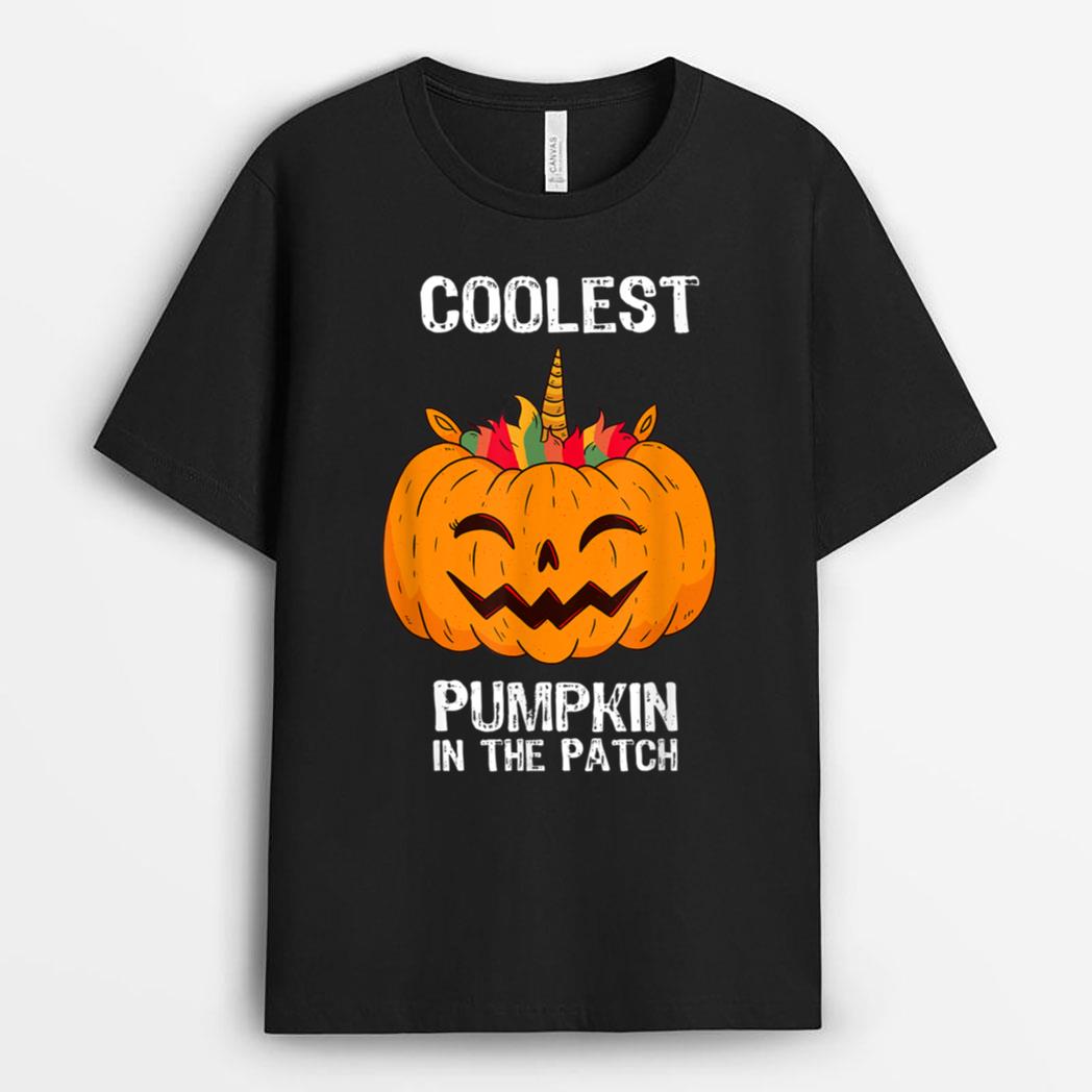 Kids Coolest Pumpkin In The Patch Halloween Ver 2 T-Shirt