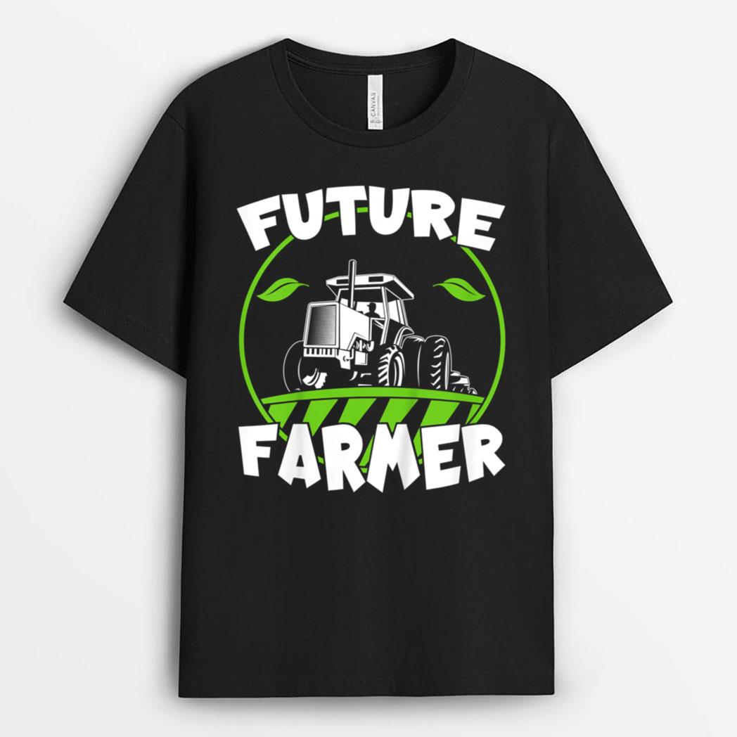 Kids Farm Tractor Boy Future Farmer T-Shirt