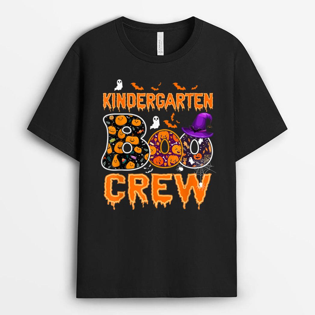 Kindergarten Boo Crew Teachers Students Halloween Costume T-Shirt