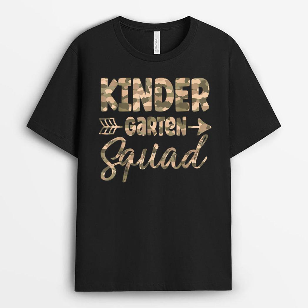 Kindergarten Camo teacher Welcome Back To School Teacher T-Shirt