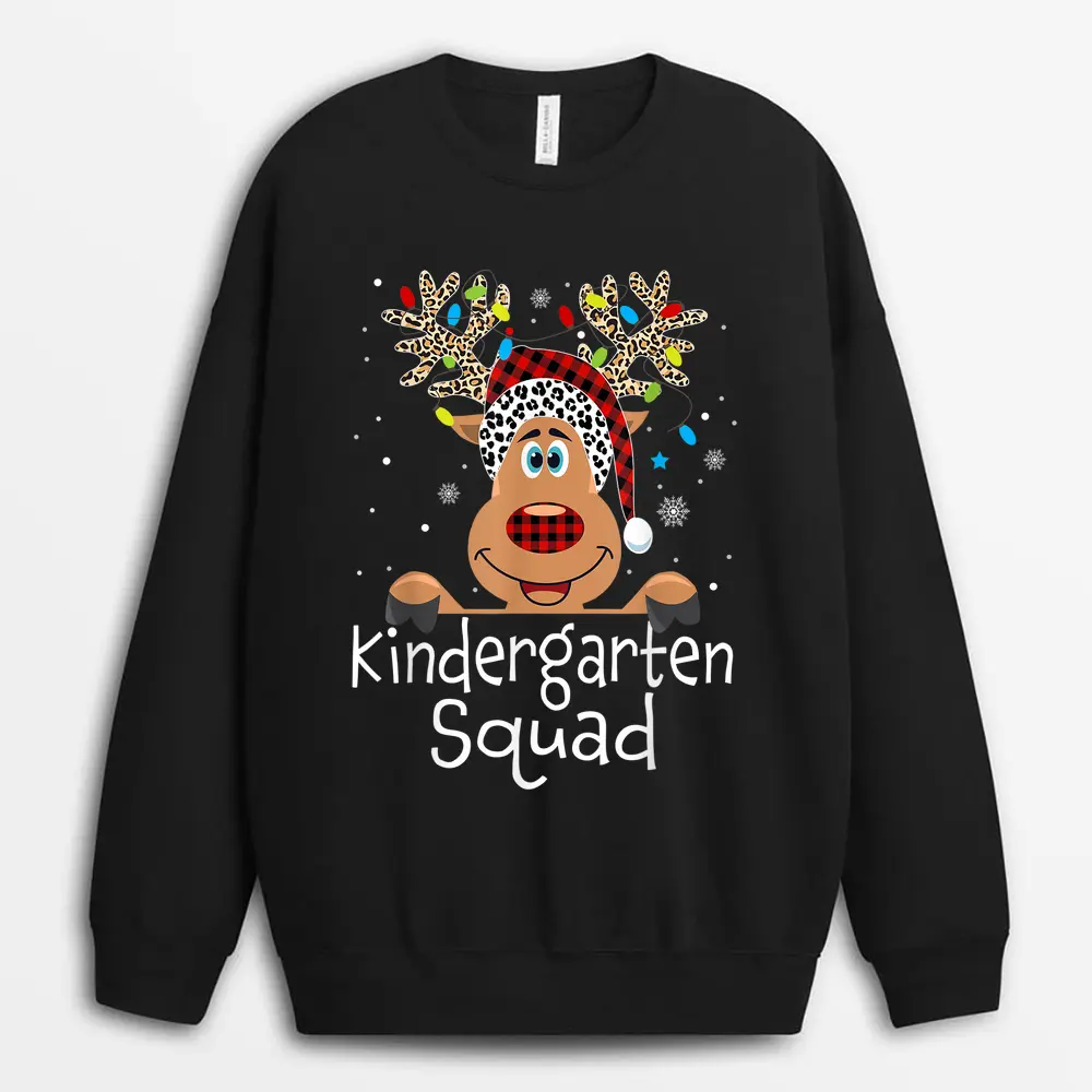 Kindergarten Vibes First Day Back To School Teacher Students Sweatshirt - Black