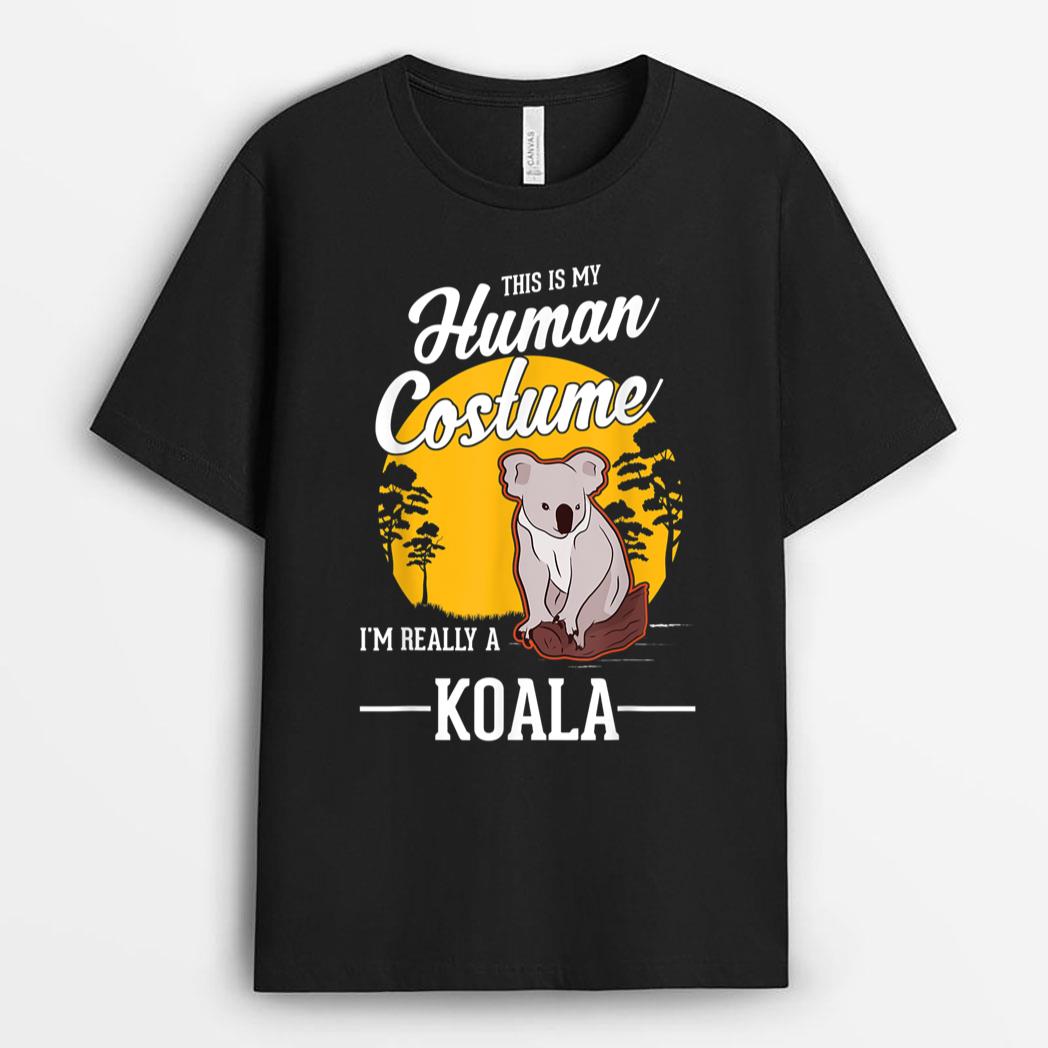 Koala Human Costume Halloween Koala T-Shirt