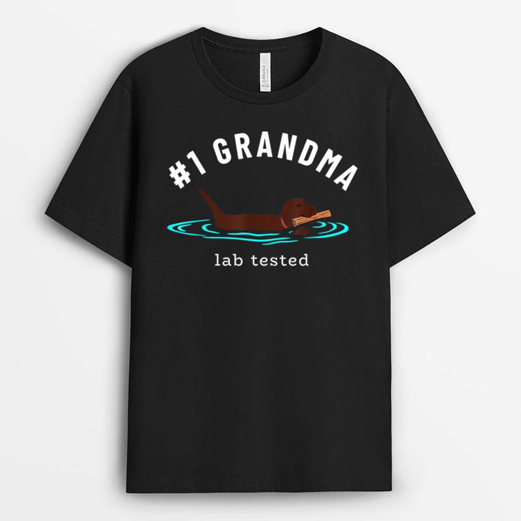 Lab Grandma Chocolate Labrador Retriever Dog Grandparent T-Shirt