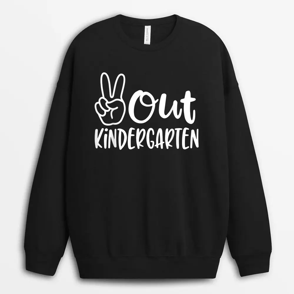 Leopard Rainbow Kindergarten Teacher First Day Of School Sweatshirt - Black