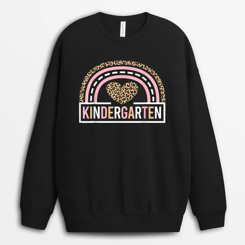 Leopard Teacher Thanksgiving I Teach The Cutest Turkeys Sweatshirt - Black