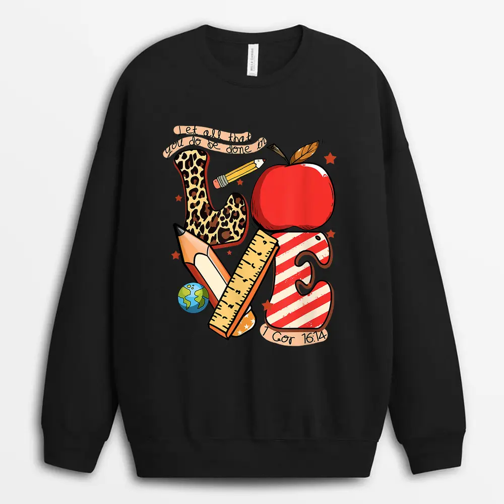 Less See Eyes More See Heart Impaired Dots Braille Sweatshirt - Black