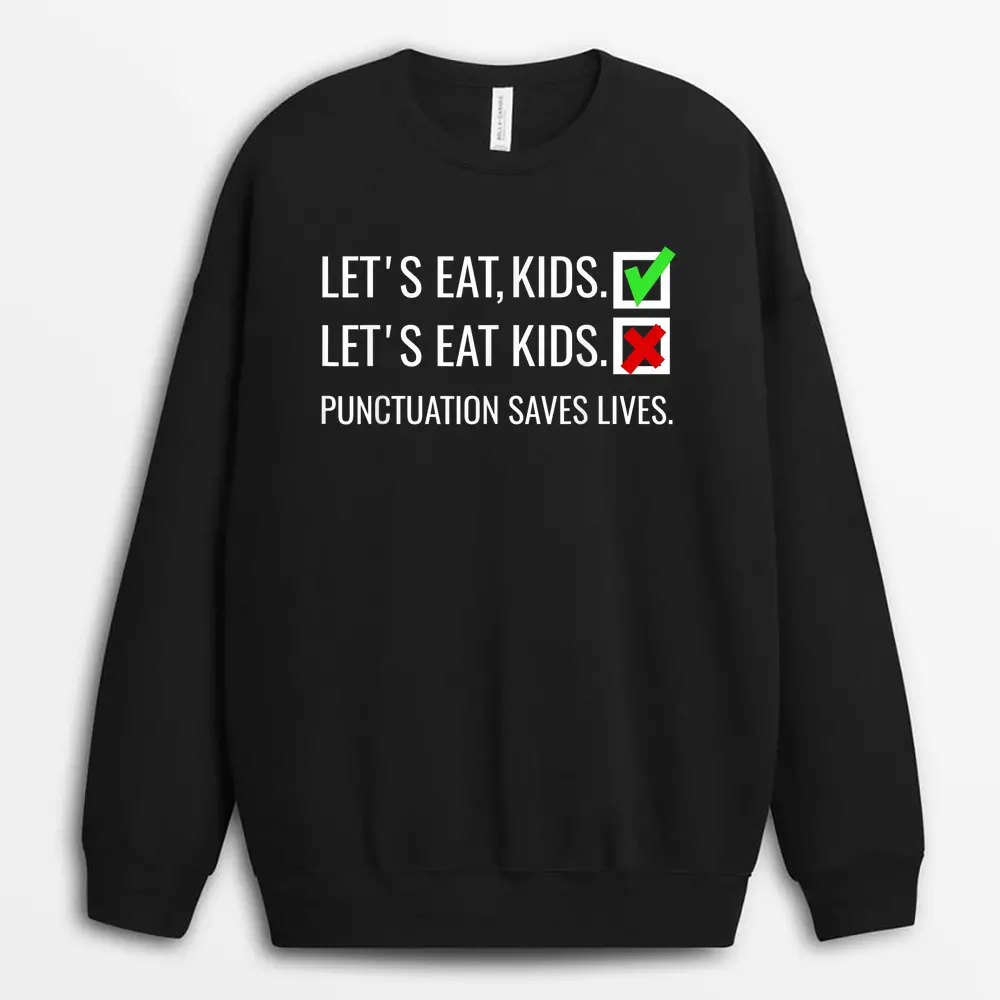 Less See Eyes More See Heart Impaired Dots Braille Sweatshirt - Black