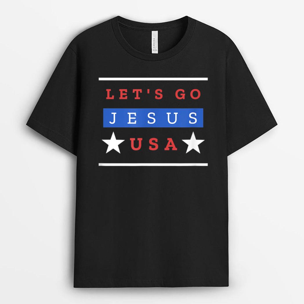 Let's Go Jesus. Spin on Lets Go Brandon. Spread Positivity T-Shirt
