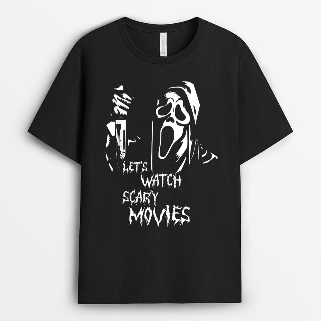 Let's watch scary movies Horror Movies Scary Halloween T-Shirt