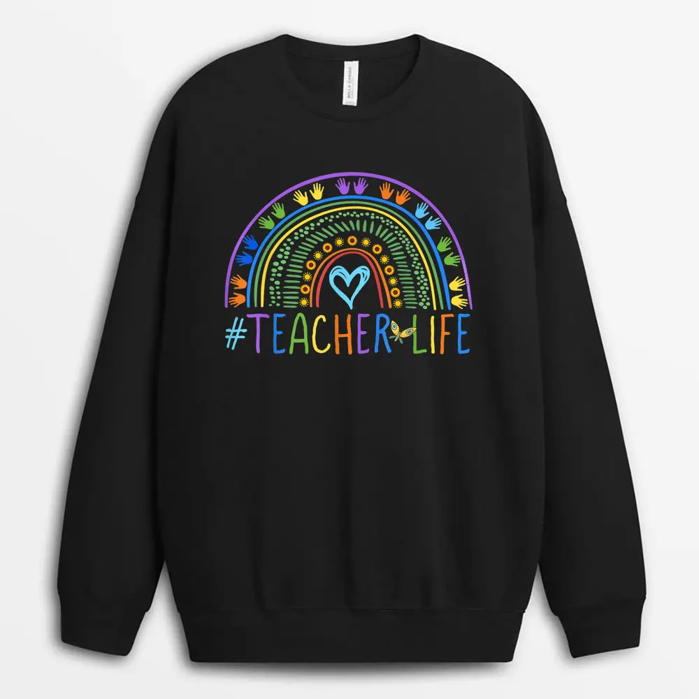 Library Squad Librarian Reading Teacher Student Book Lover Sweatshirt - Black