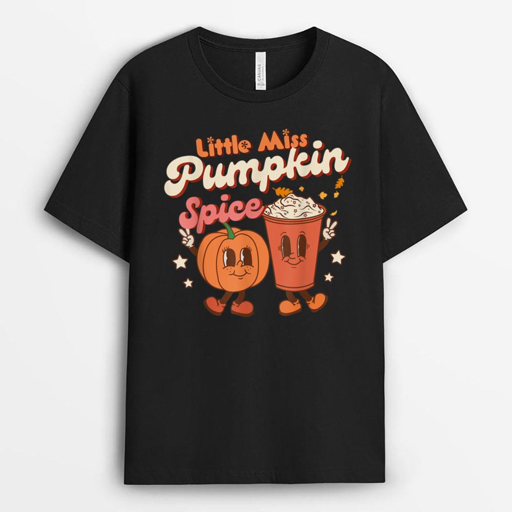 Little Miss Pumpkin Spice Cute Fall Pumpkin Thanksgiving Ver 1 T-Shirt