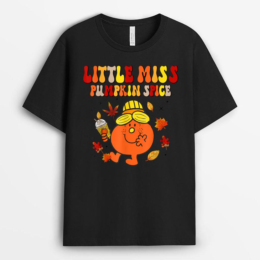 Little Miss Pumpkin Spice Cute Fall Pumpkin Thanksgiving Ver 2 T-Shirt