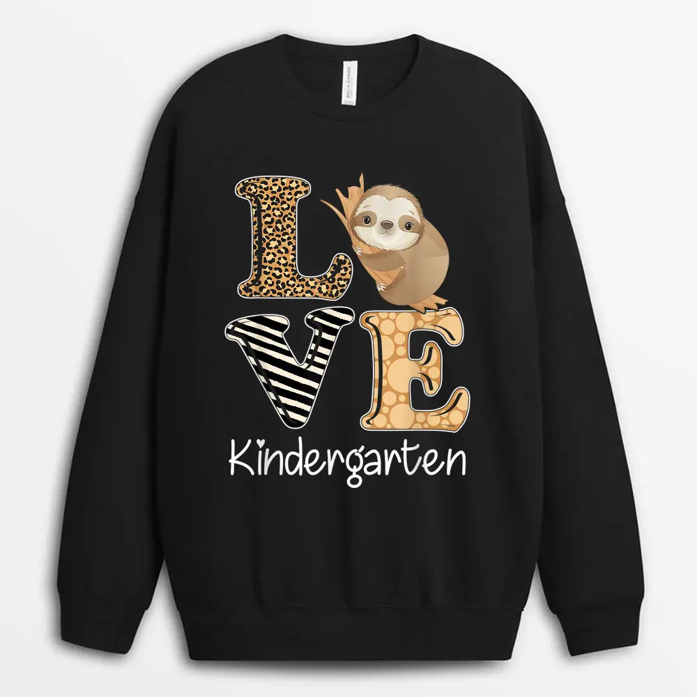Love Fall Autumn Sunflower Teacher Life Teacher Teaching Sweatshirt - Black