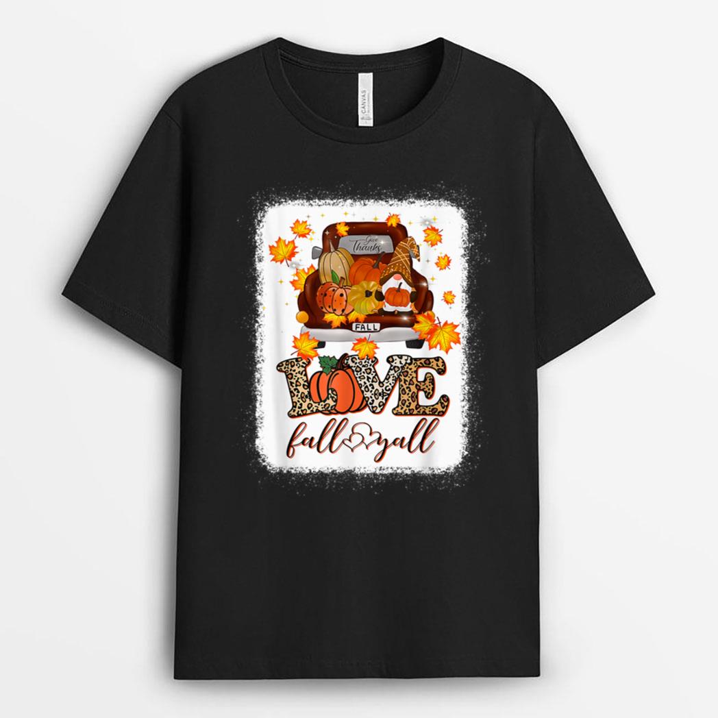 Love Like Jesus Pumpkin Truck Blessed Thankfull Autumn Fall T-Shirt