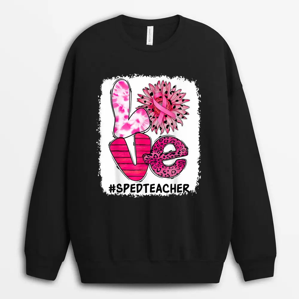 Luckiest Math Teacher Ever Funny Shamrock St Patricks Day Sweatshirt - Black