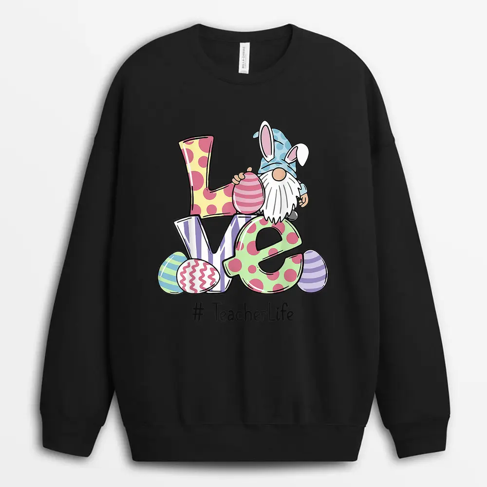 Love Special Education SPED Teacher Breast Cancer Awareness Sweatshirt - Black