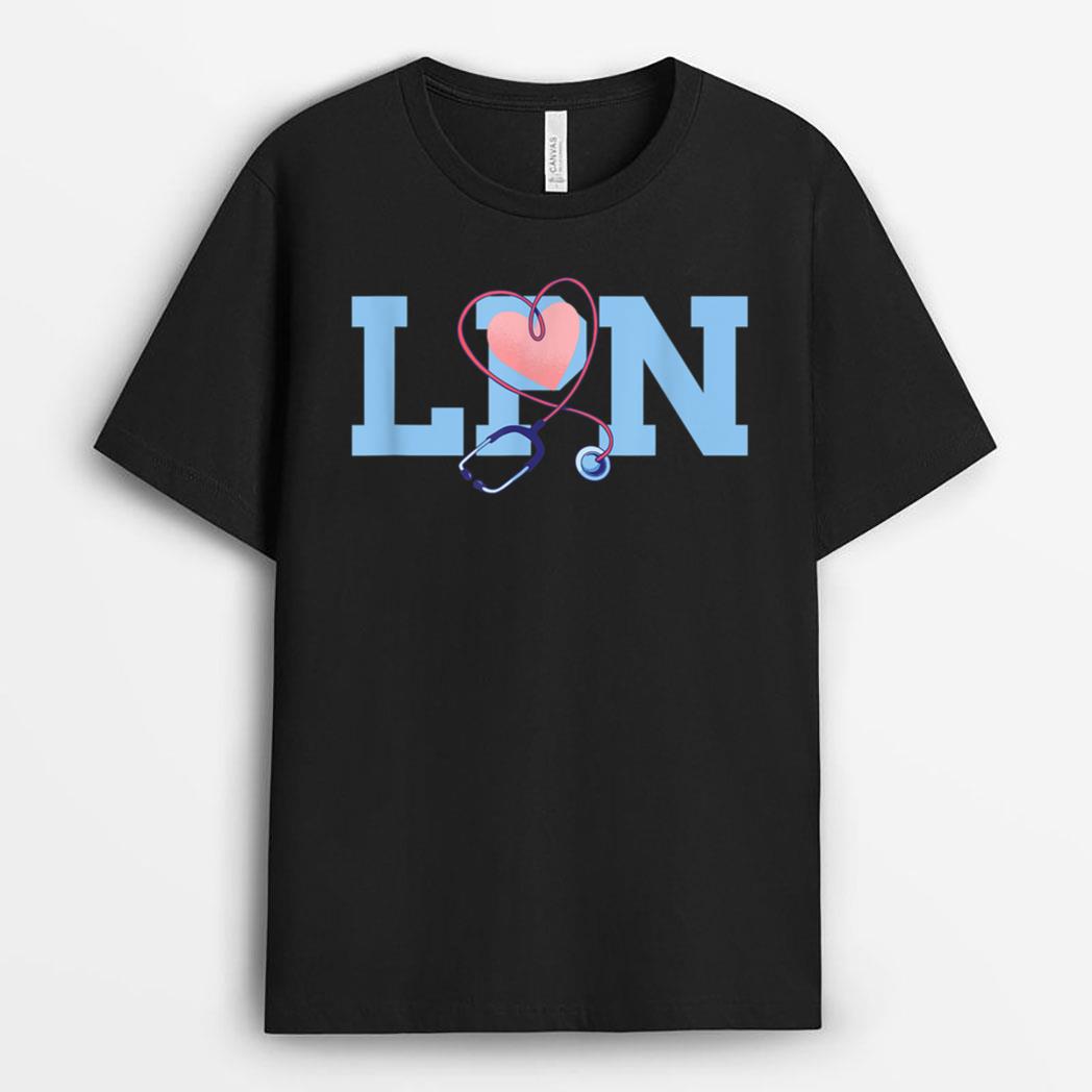 LPN Nurse Stethoscope Heart Licensed Practical Nurse Life T-Shirt