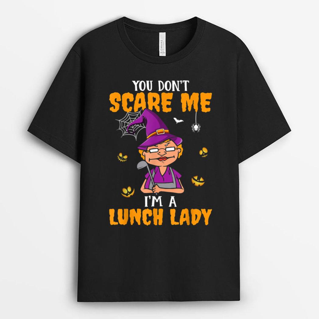 Lunch Lady Woman Cafeteria Worker Funny Halloween Lunch Lady T-Shirt