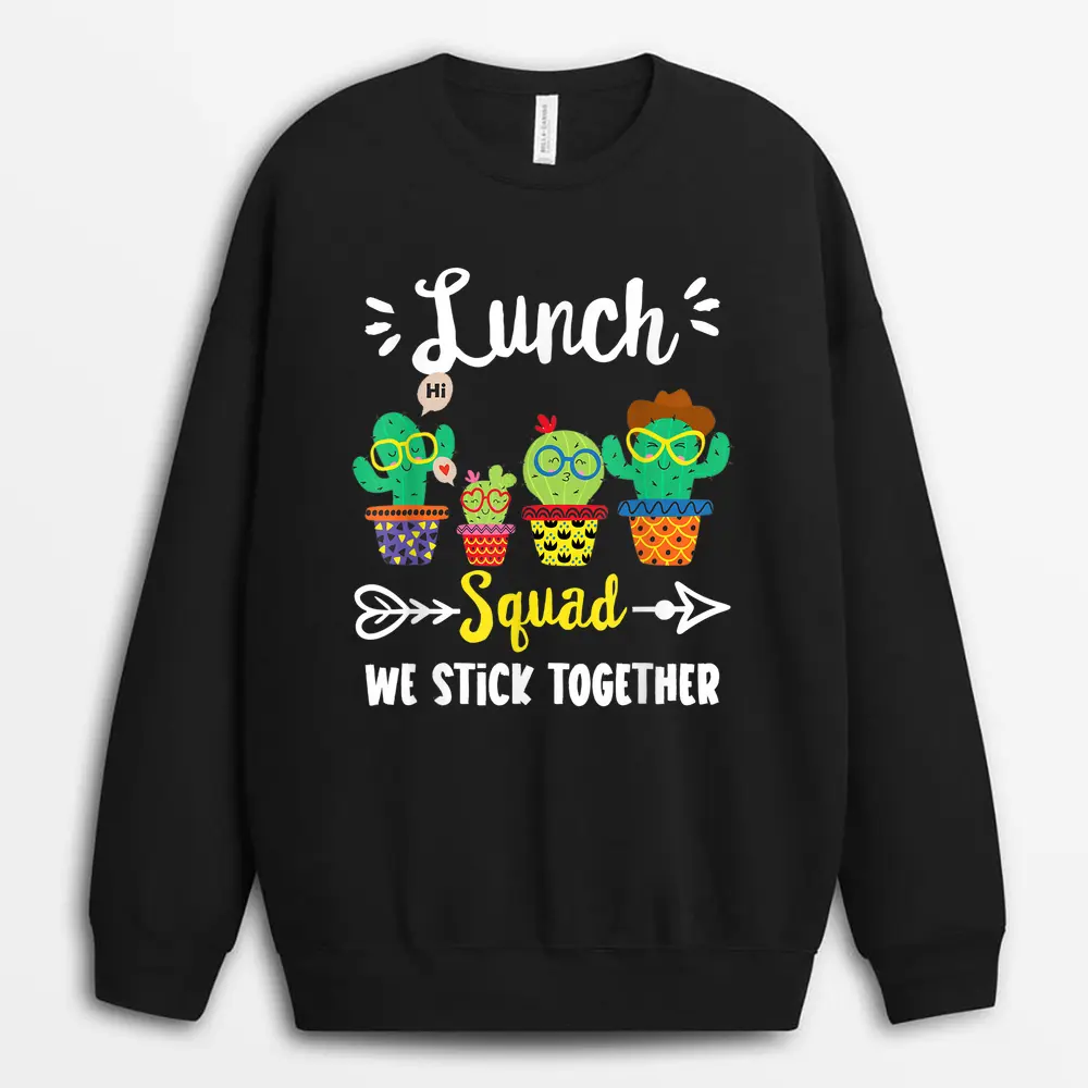 Luckiest Math Teacher Ever Funny Shamrock St Patricks Day Sweatshirt - Black