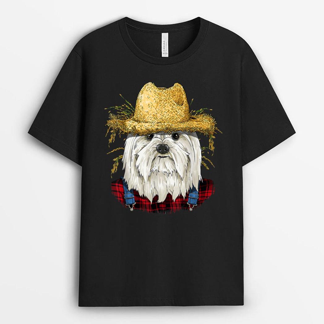 Maltese Farmer Maltese Dog Lover T-Shirt
